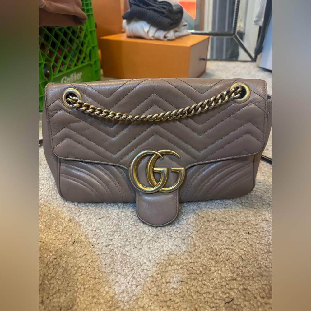 authentic gucci marmont in dusty pink